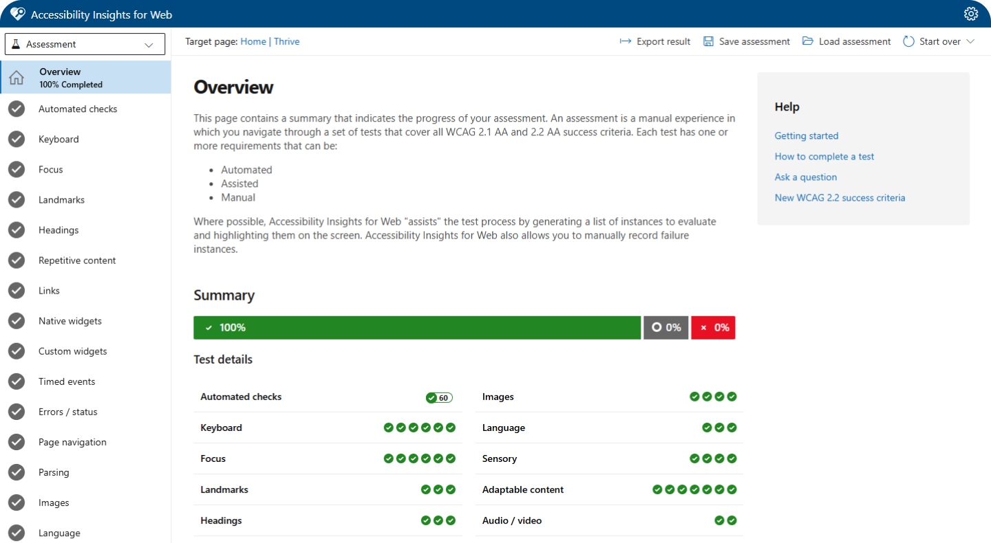 Accessibility passing