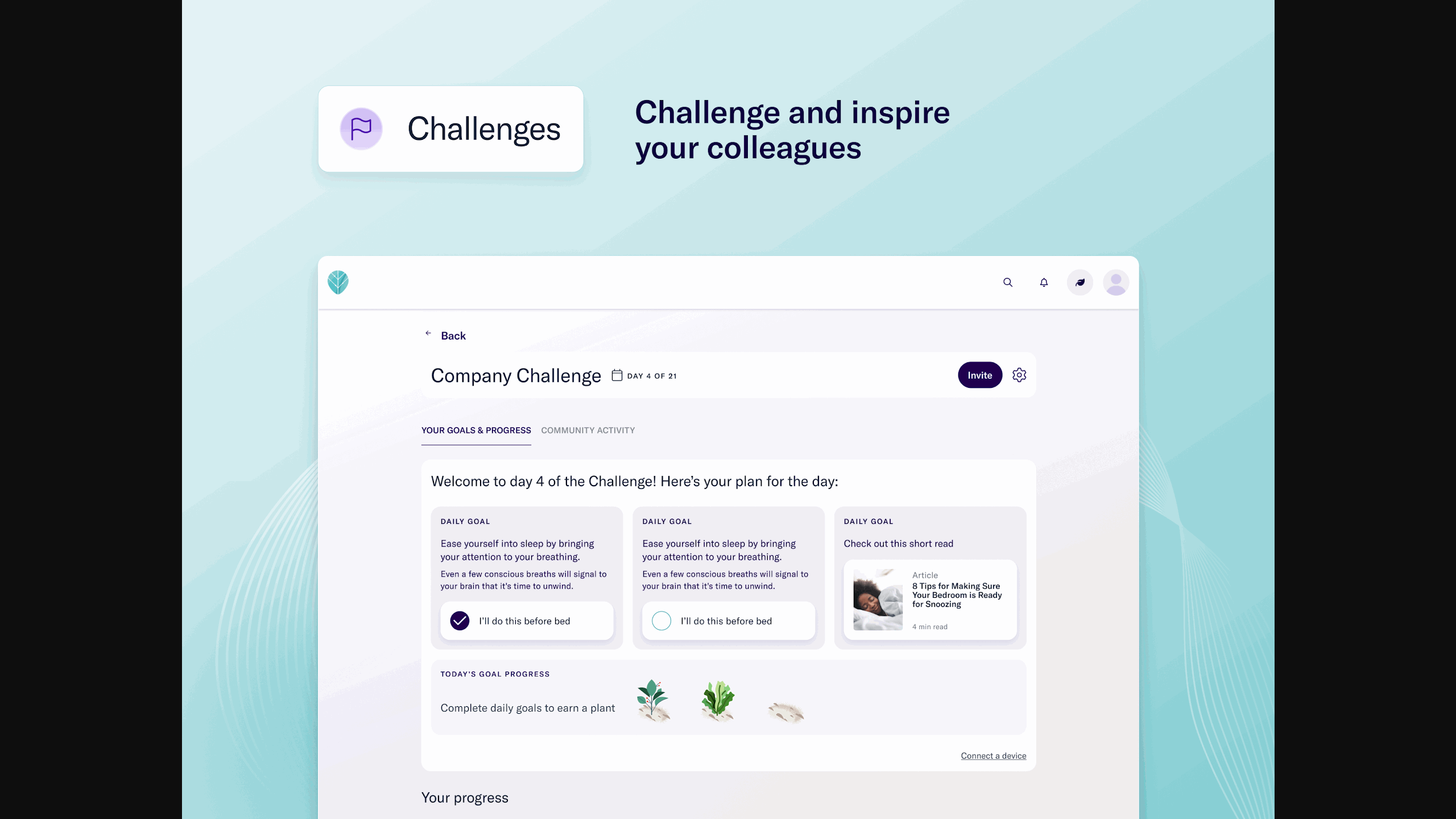 Thrive screens overview