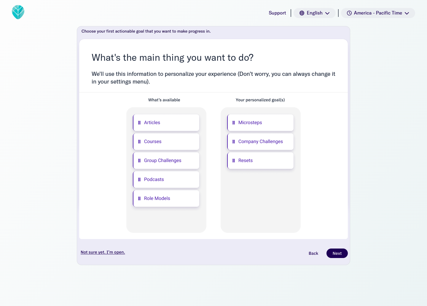 Preferences and reminders