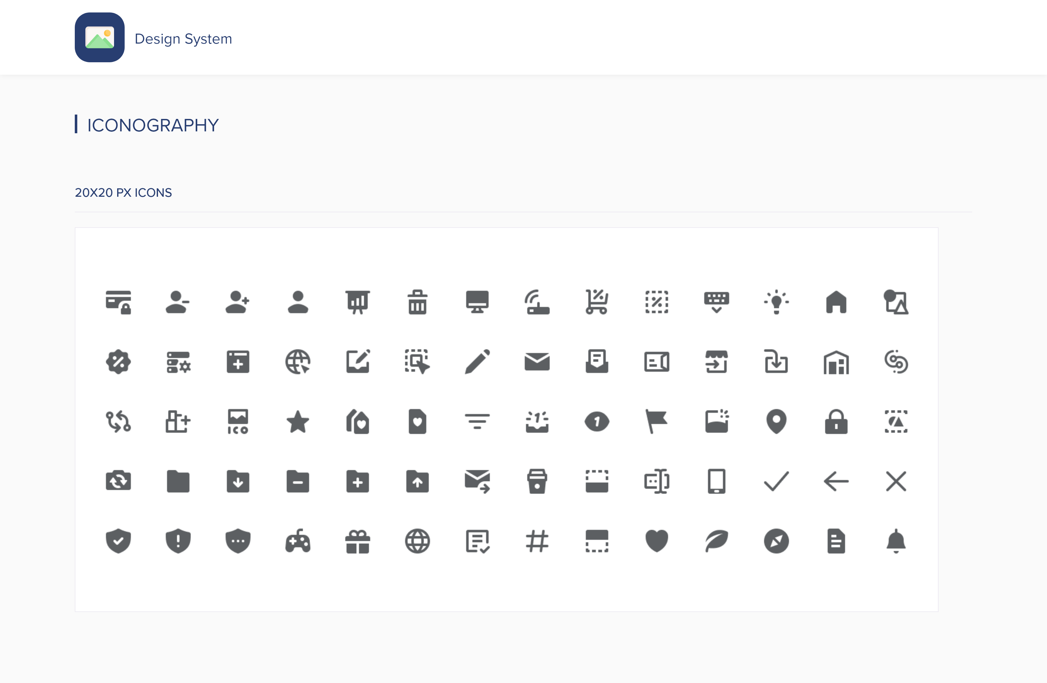 Icon library sample